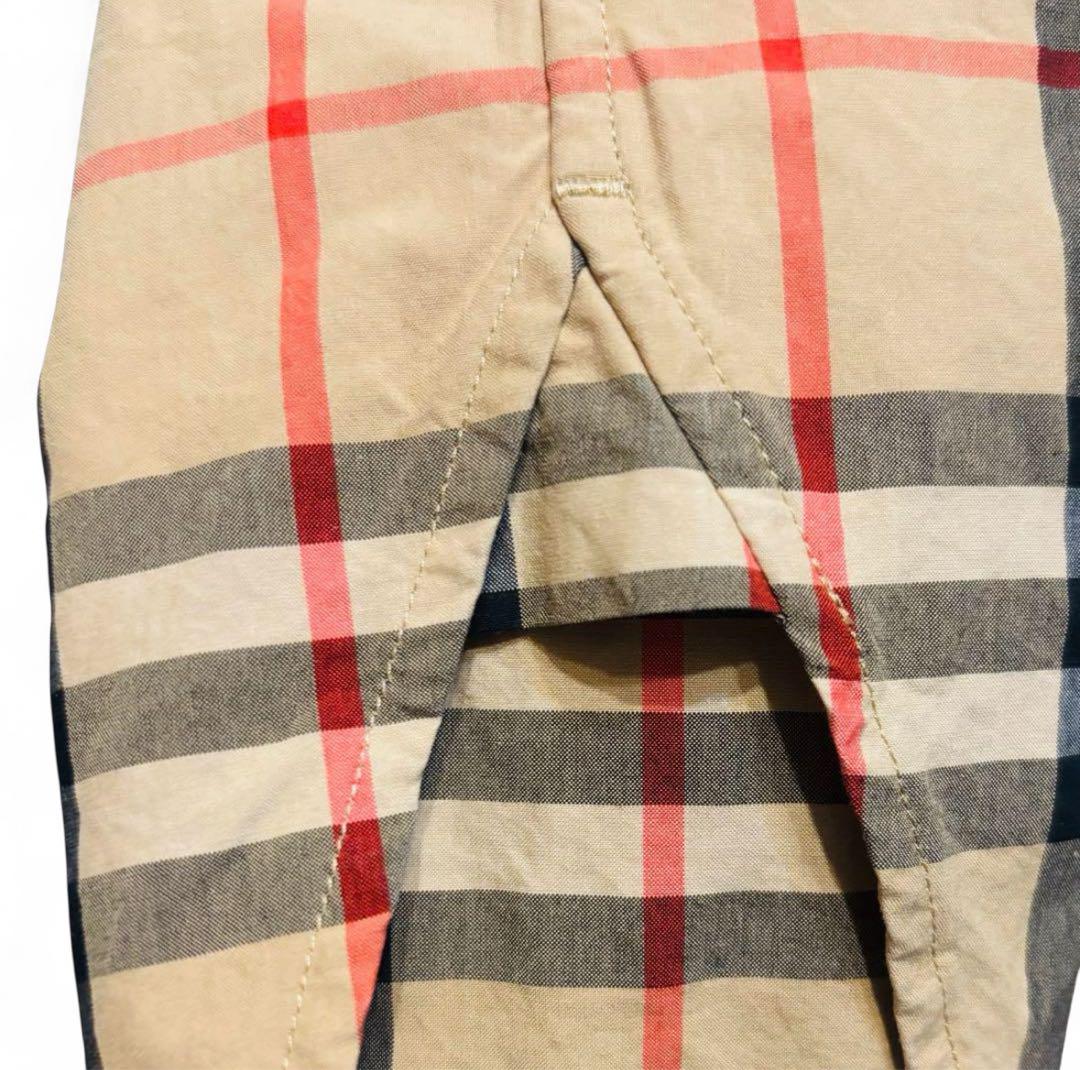 美品 BURBERRY ノバチェック 半袖シャツ ベージュ S-M 現行 モダン