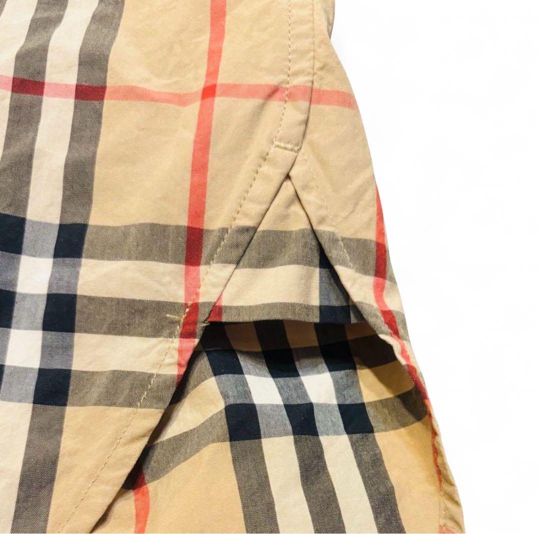 美品 BURBERRY ノバチェック 半袖シャツ ベージュ S-M 現行 モダン