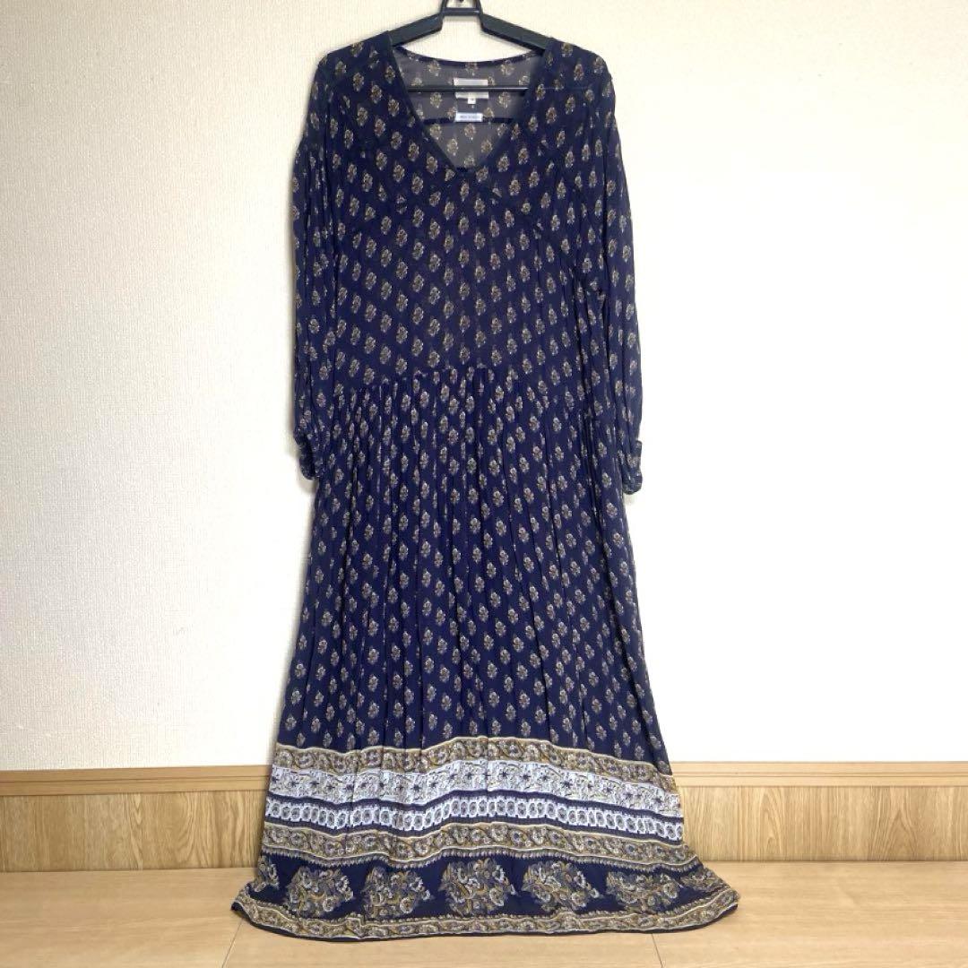 トゥデイフルTODAYFUL ジョーゼットワンピース　シフォン　ロング　マキシ TODAYFUL トゥデイフル ジョーゼットパターンドレスロング