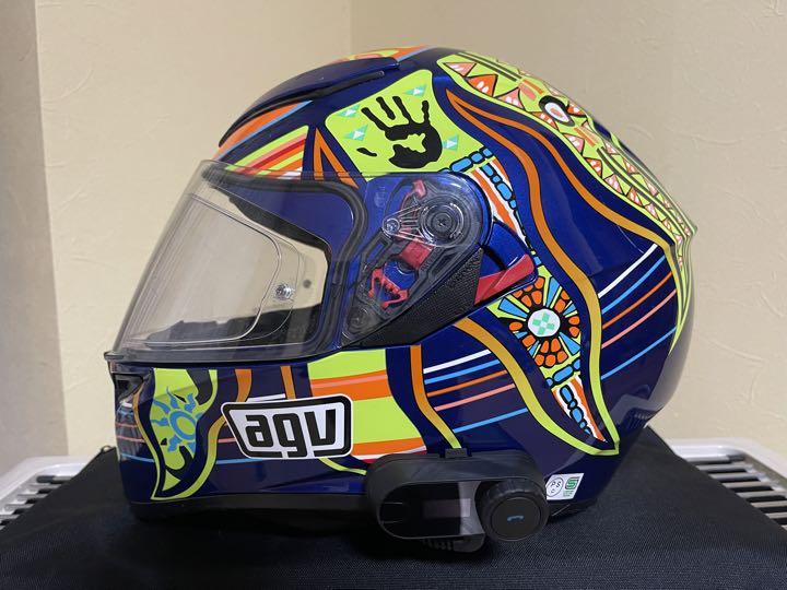 agv ヘルメット インカム＆スモークシールド付き ロッシ アジアンフィット