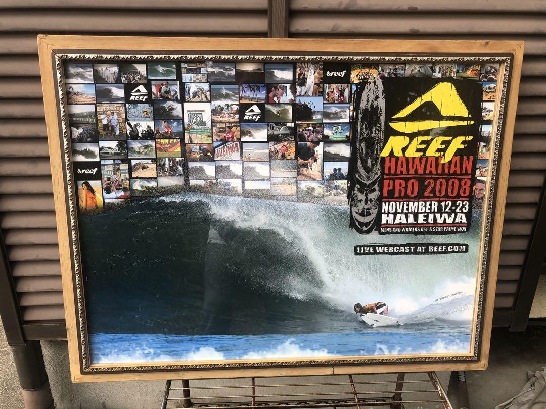 大学生 割引 サーフィン 2008 PRO HAWAIIAN reef ポスター サーフィン・ボディボード