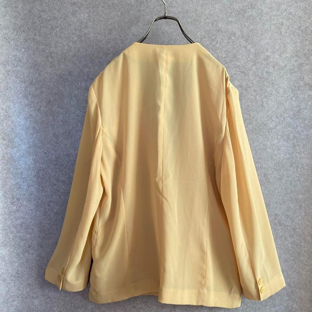 ヴィンテージ レトロ古着 ノーカラーシャツジャケット 薄手