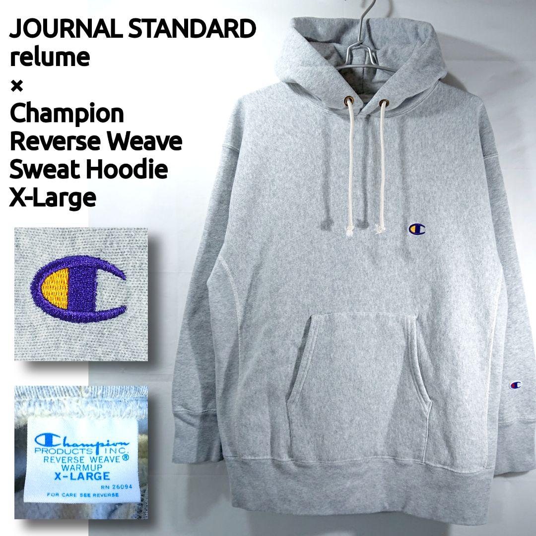 JSレリューム別注チャンピオンリバースウィーブパーカー レイカーズXL(LL)・Champion