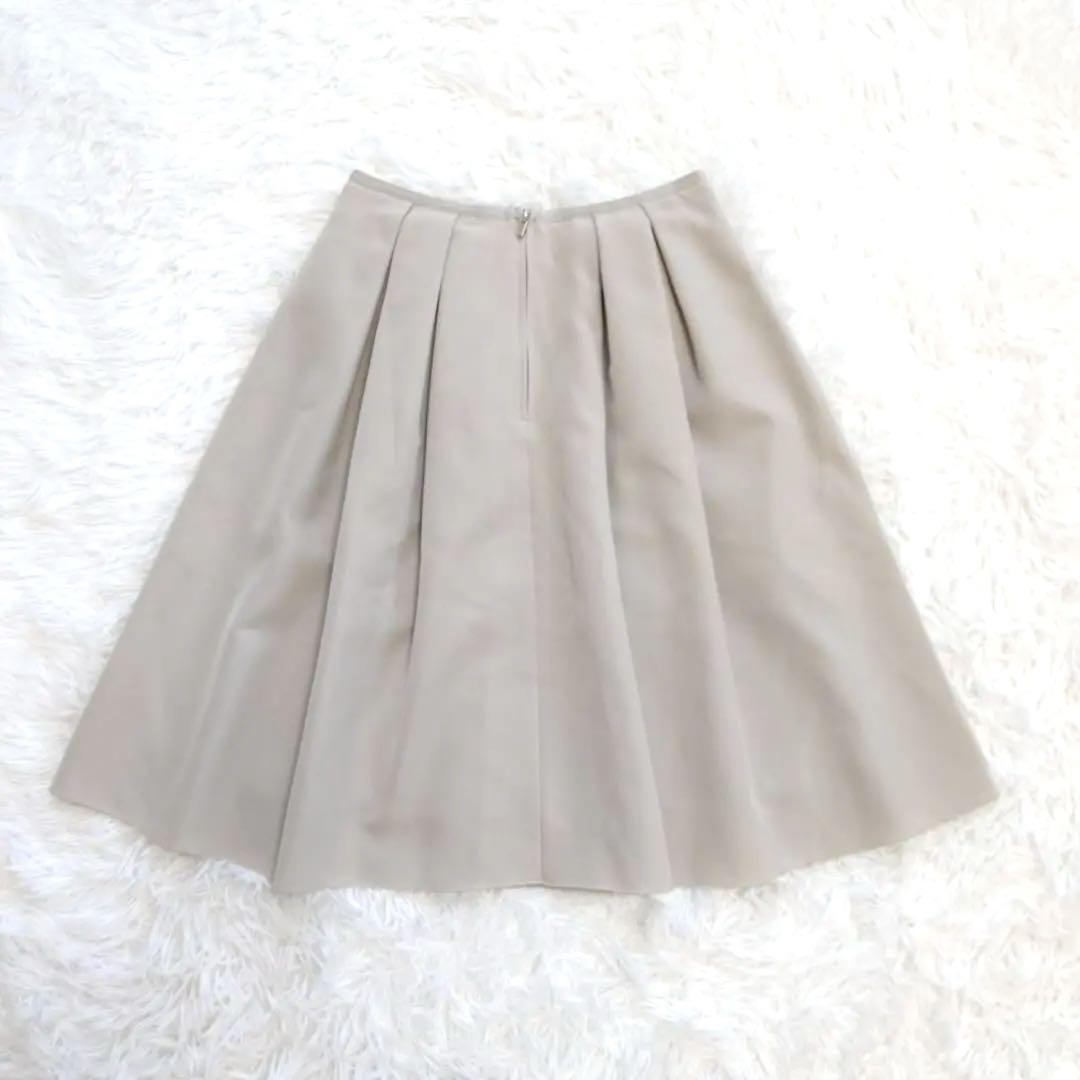 FOXEY NEW YORK ティーカップタックフレアスカート ベージュ 36
