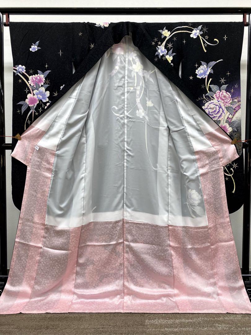 振袖 豪華 銀通し 銀彩 ラメ刺繍 グリッター 紋意匠 身丈174cm 振袖 豪華 銀通し 銀彩 ラメ刺繍 グリッター 紋意匠 身丈174cm