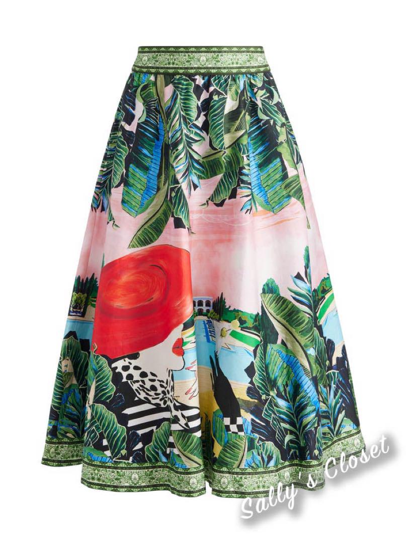 ❣️25新作 新品♡ Alice+Olivia プリントロングスカート♡ 672