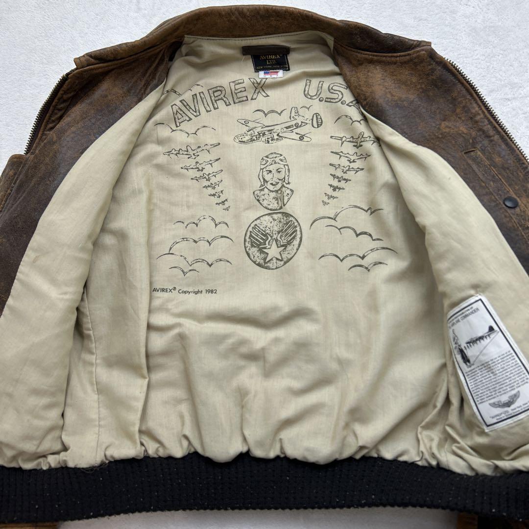 アヴィレックス　ヴィンテージ90S レザージャケット　Lサイズ　USA製