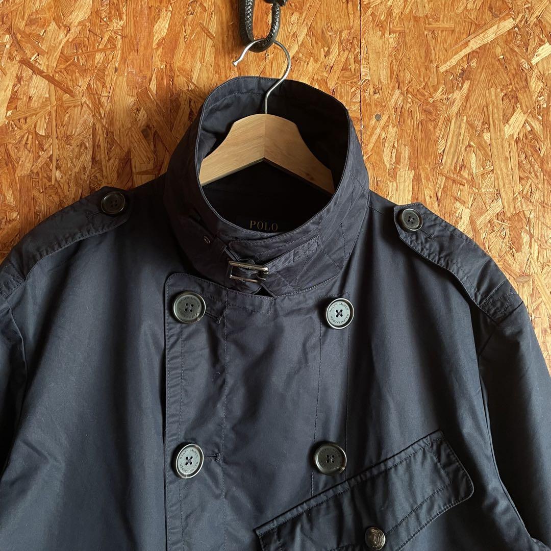 Polo Ralph Lauren Pコート ミリタリーコート ベルト ネイビー