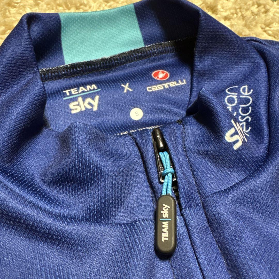 カステリ　チームSKY サイクルジャージ　Sサイズ Castelli × Team Sky サイクルジャージ Sサイズ ロードバイク