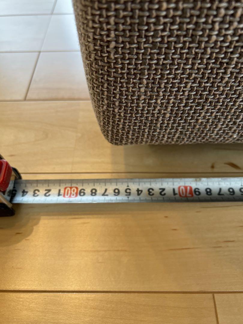 中古品 マルイチセーリング】2人掛け布張りソファ グレー