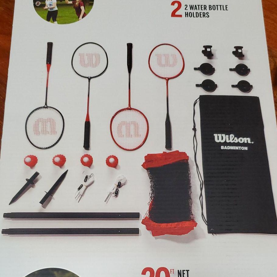 【新品】ウィルソン　バドミントン　セット　4人分　Wilson