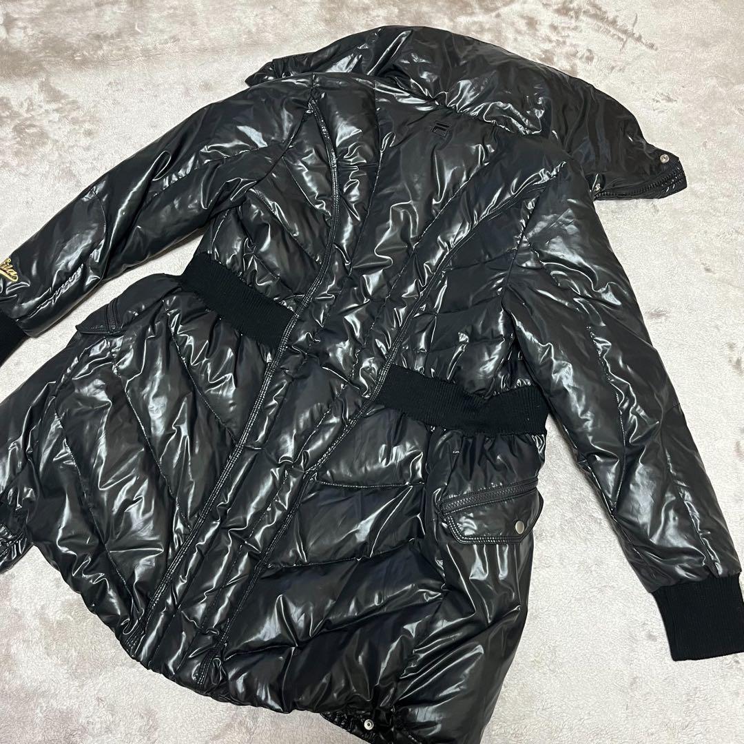 人気No.1 GOLF FILA フィラ 古着 肉厚 ゴルフ ロング ダウンジャケット レディースウェア