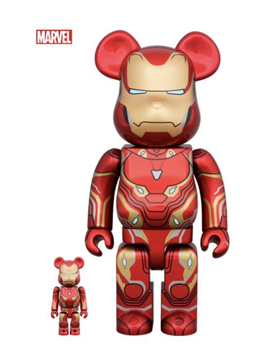 BE@RBRICK IRON MAN MARK 50 400% 100%