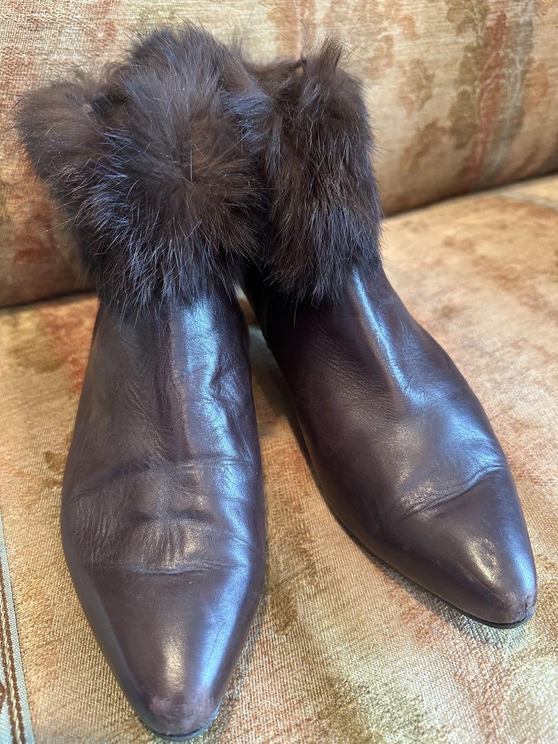 美品 ⭐︎BALLY ファー付きショートブーツ サイズ7