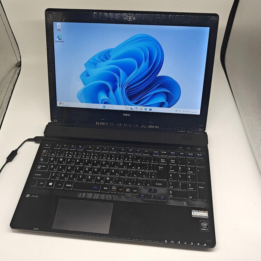 【NEC】NS700 高性能i7 SSD256GB 16GB ブラックノートPC NEC】NS700 高性能i7 SSD256GB 16GB ブラックノートPC - メルカリ