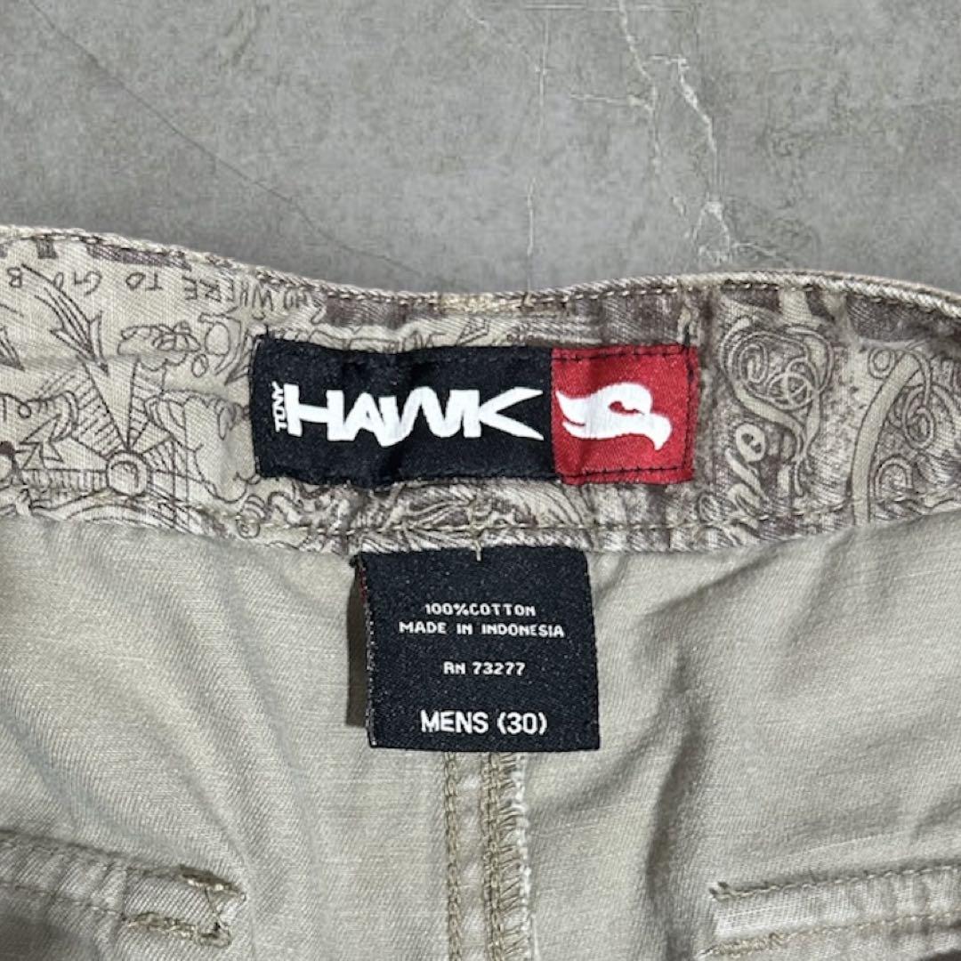 TONY HAWK トニーホーク ハーフパンツ スカル 総柄 Y2K スケーター