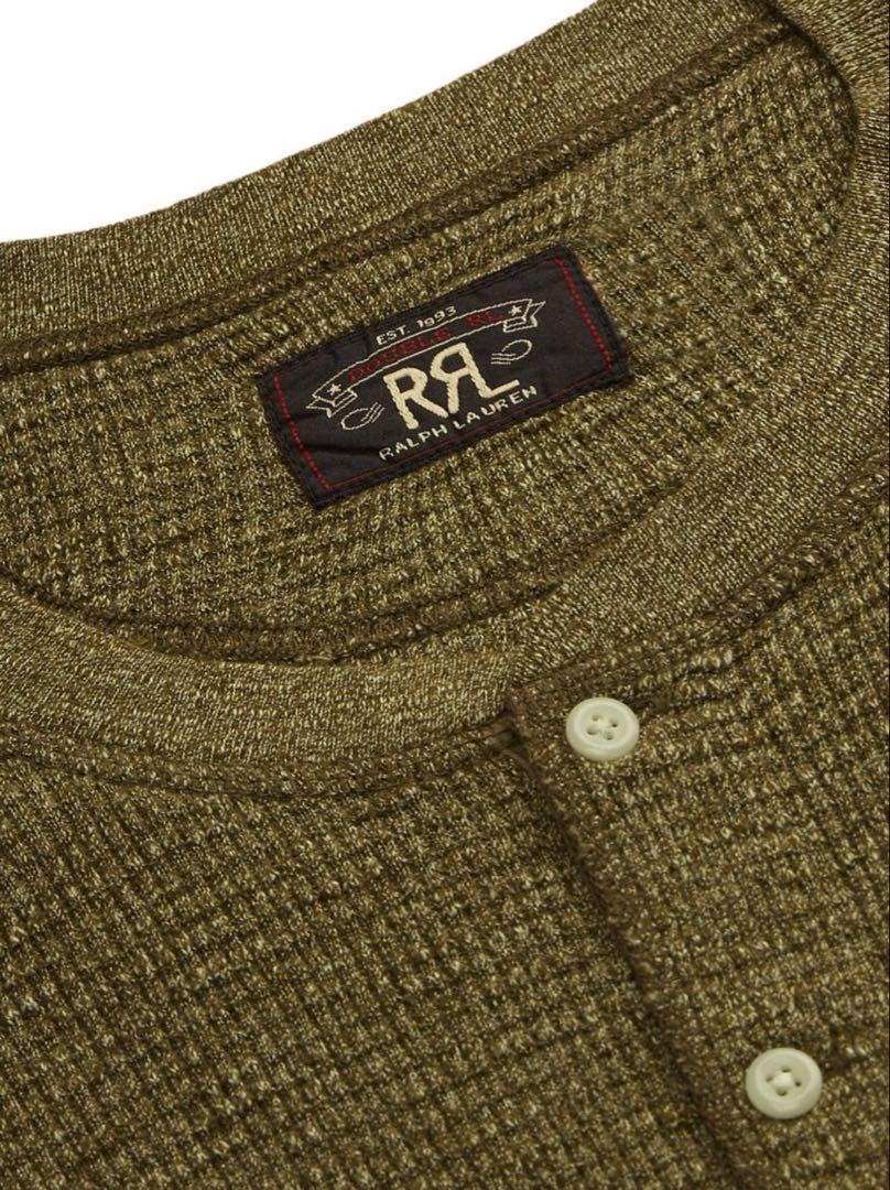 新品*RRL*ワッフルニット ヘンリー シャツ *L　ダブルアールエル