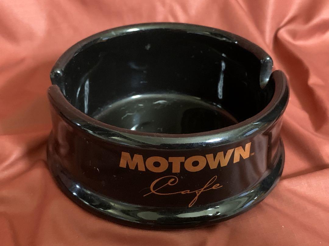 MOTOWN Cafe 陶器製灰皿 黒