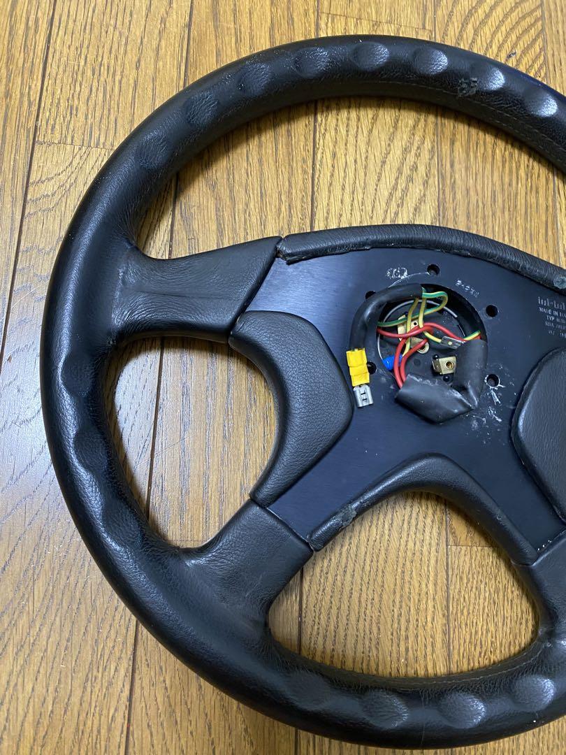 momo ギブリ4 レザーステアリング 正規品 ほぼ使用感なし 一部難あり
