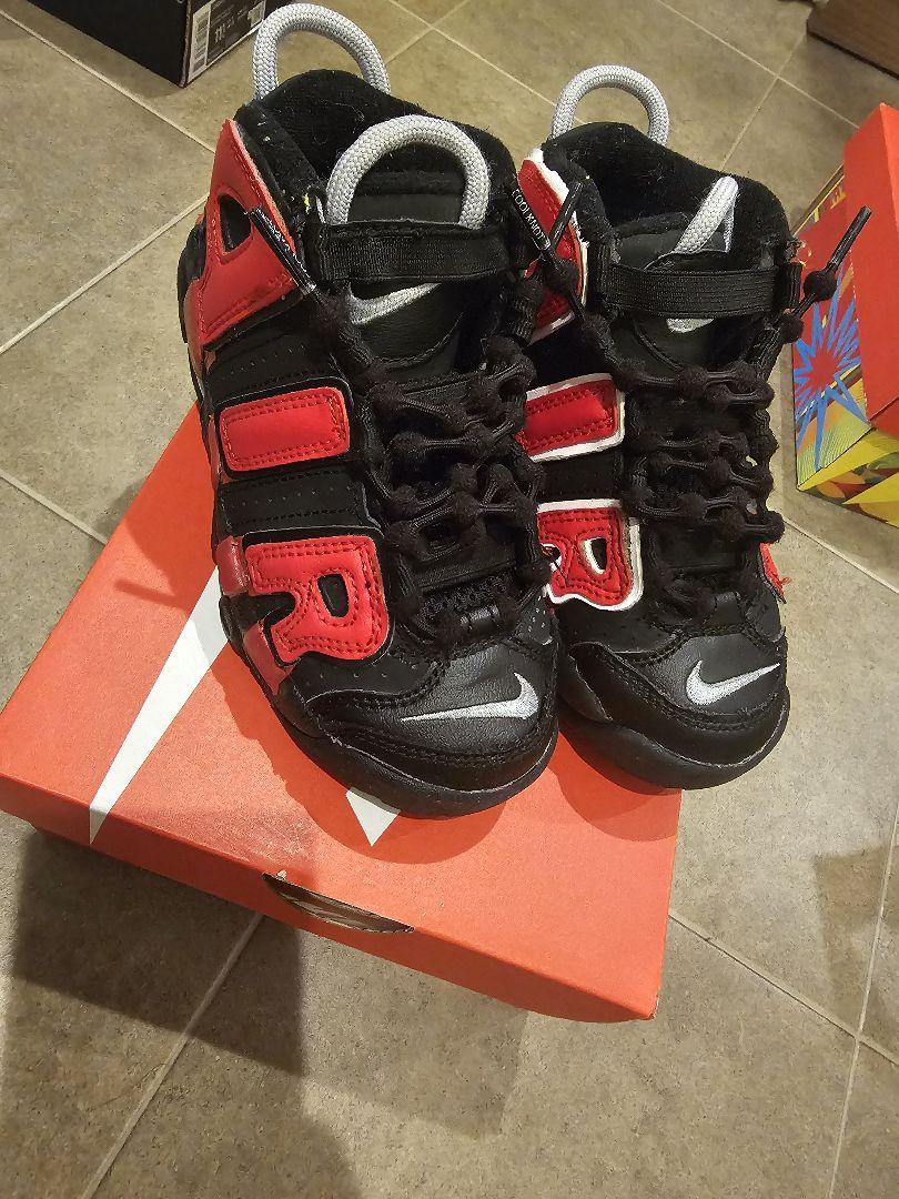 Nike Air More Uptempo 赤/黒 シューズ17cm