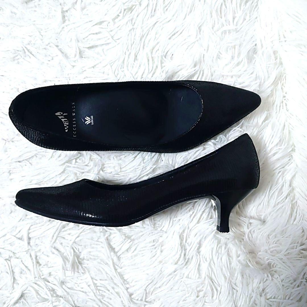 美品 使用感少 ✨️ Wacoal SUCCESS WALK 黒 23.5