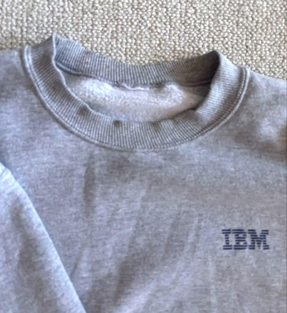 IBM グレー クルーネック スウェット XL
