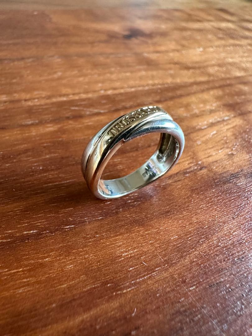 TRUSSARDIトラサルディ コンビリング　指輪　K18 SV925