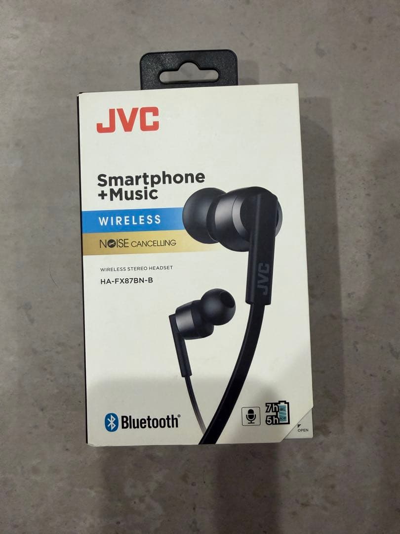 【新品】JVC ワイヤレスイヤホン HA-FX87BN-B