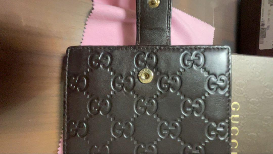GUCCI ダークブラウン 二つ折り財布 GUCCI ダークブラウン 二つ折り財布