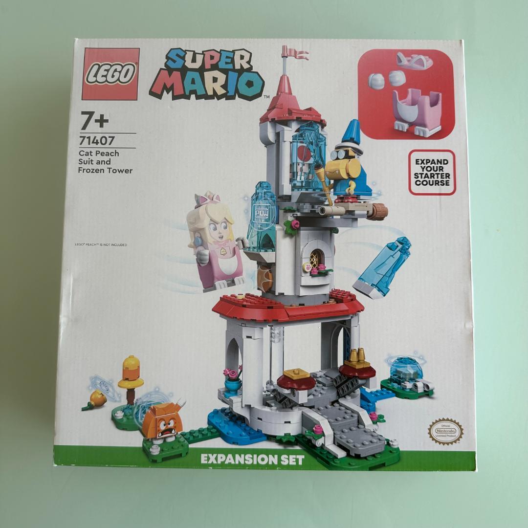 レゴスーパーマリオネコのピーチスーツとフローズンタワーの拡張セット71407ビルディングおもちゃセット7歳以上 (494個) LEGO スーパーマリオ キャットピーチスーツと氷の塔 71407
