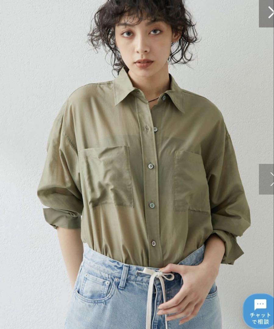 【Whim Gazette】シルクローンシャツ 8,000円