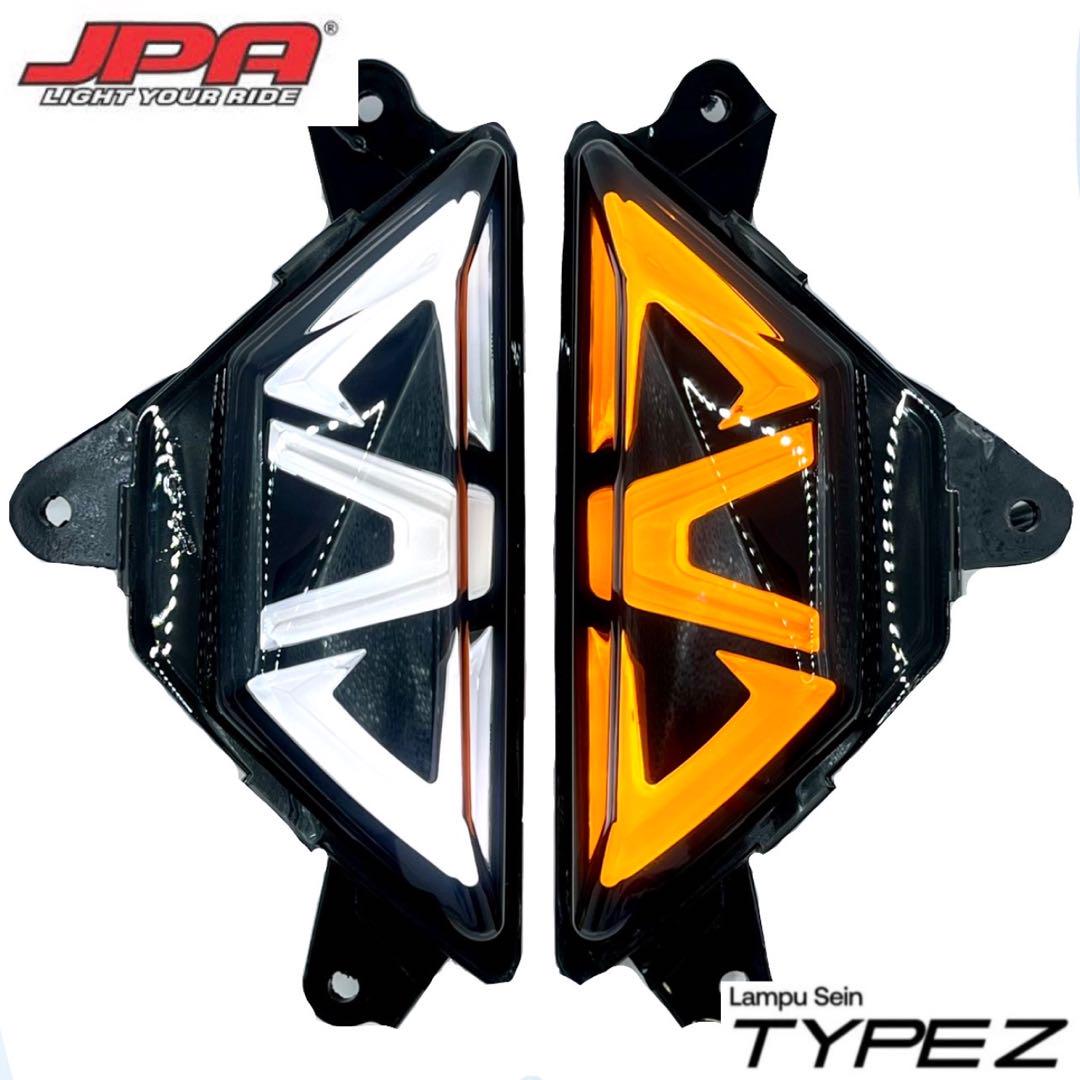 【新品】ZX6R ZX25R JPA フロントウインカー ホワイト