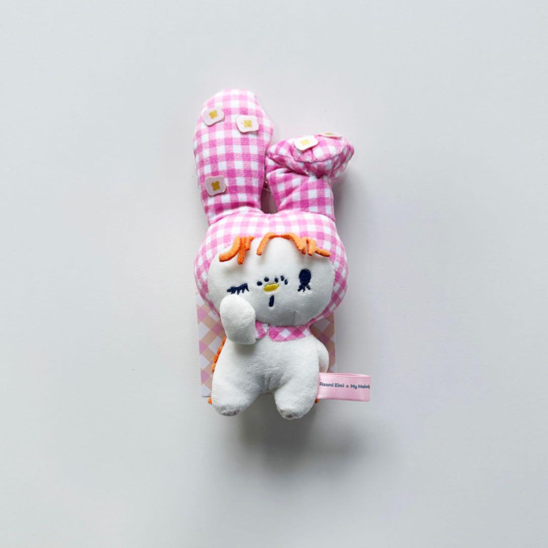 胸きゅん展 x サンリオ　ぬいぐるみキーホルダー　クロミ　マイメロ 胸きゅん展 x サンリオ ぬいぐるみキーホルダー マイメロディ