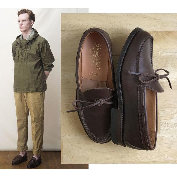 新品 PHIGVEL MOCCASIN SHOES モカシンシューズ 茶 1
