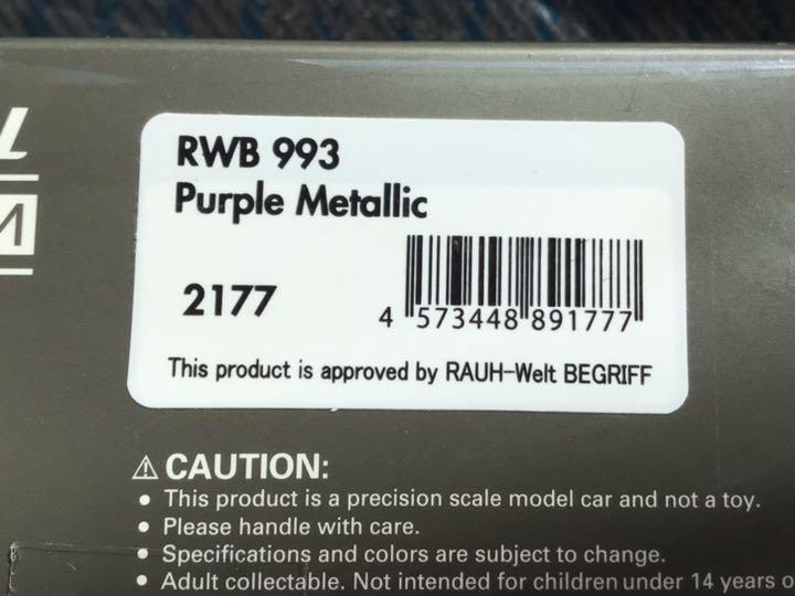 お買い得 イグニッションモデル IG2177 1 43 RWB 993 パープルメタリック I8Pz5-m70662584792 定番高品質