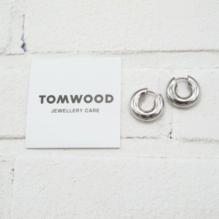 新品【TOM WOOD】チャンキーフープピアス シルバー