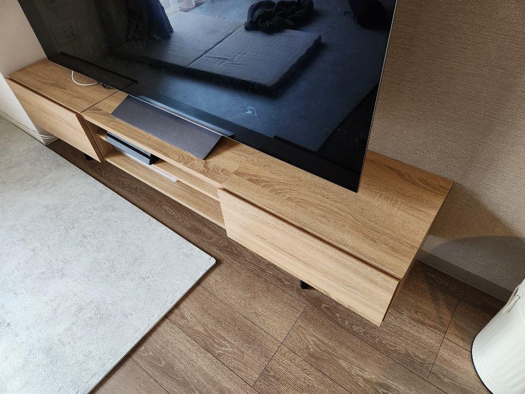 【直接取引き限定】 ナチュラルウッド テレビ台 モダン