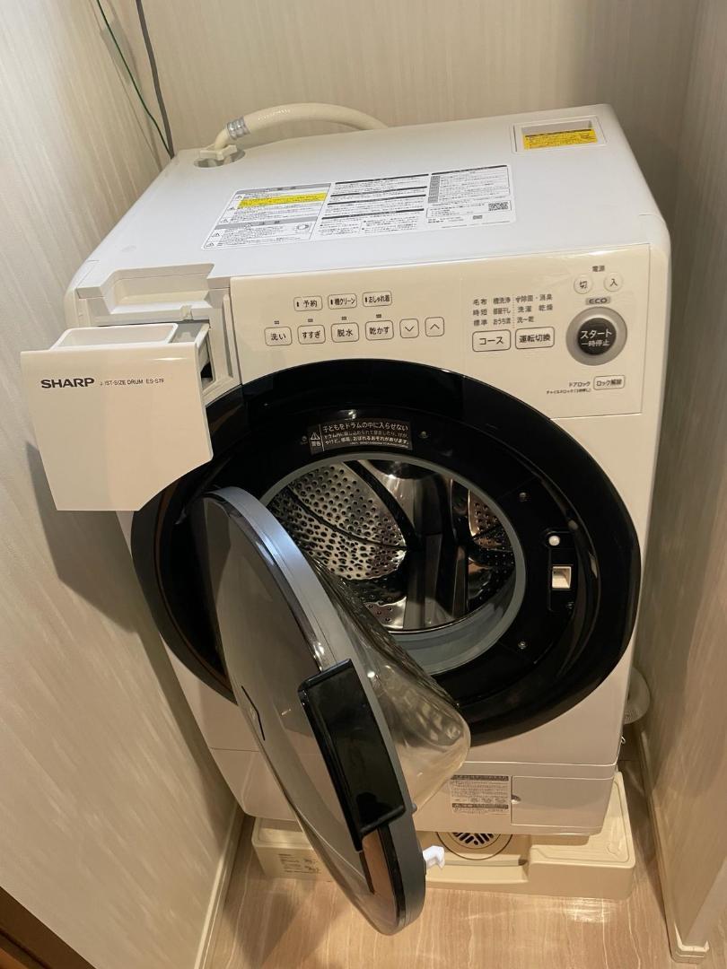 美品 シャープ ドラム式洗濯乾燥機 ES-S7F-WL 右開き88188-2 Amazon | シャープ ドラム式 洗濯乾燥機 ES-S7F-WL ヒーター