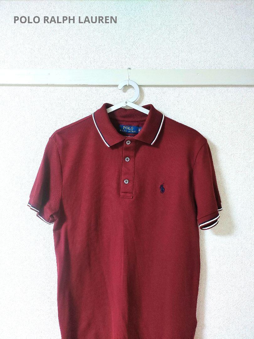 POLO RALPH LAUREN カスタムスリムフィット ポロシャツ ワイン POLO RALPH LAUREN カスタムスリムフィット ポロシャツ ワイン