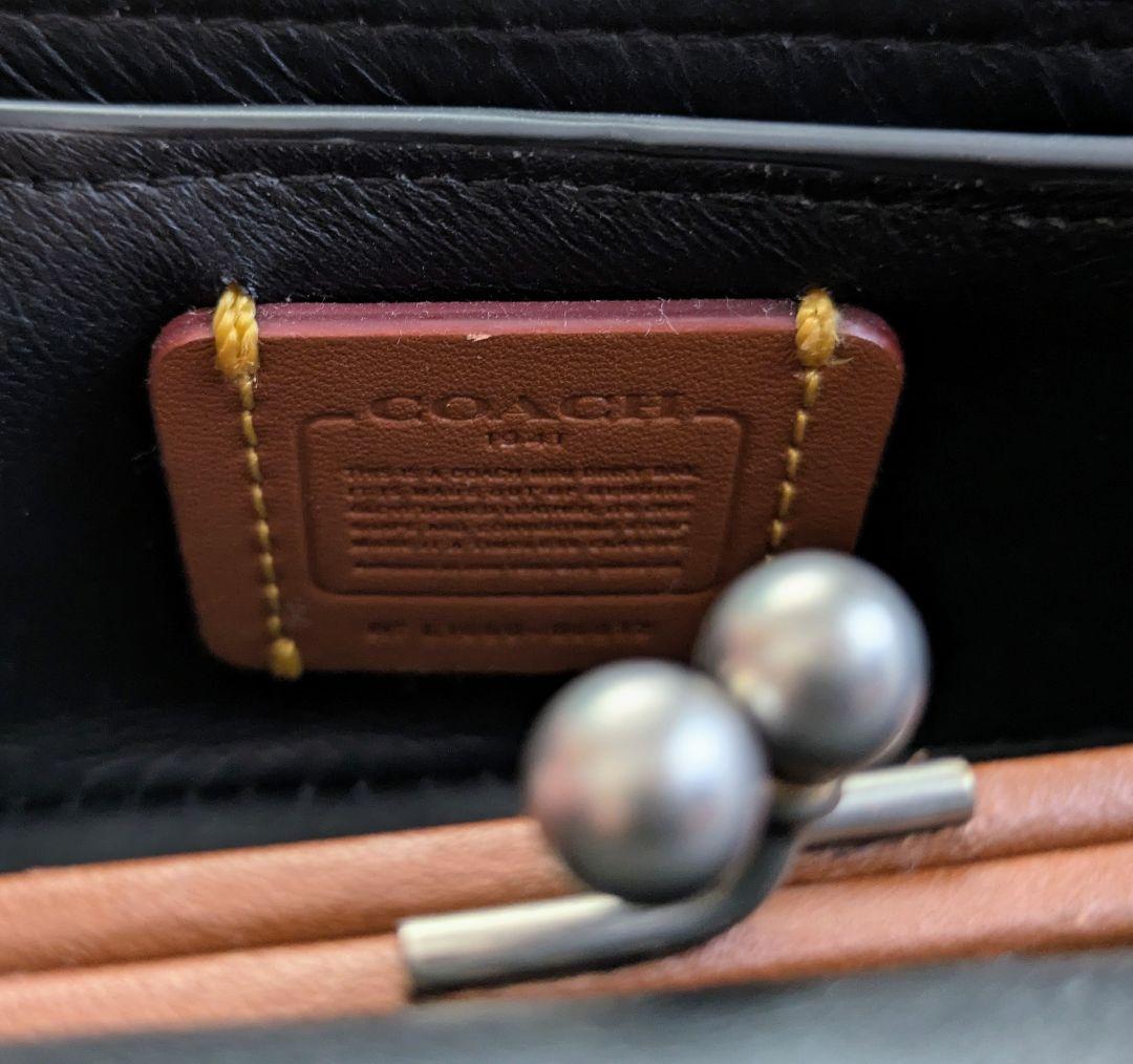 COACH　コーチ　ディンキアー カラーブロック リンク レザー　バッグ