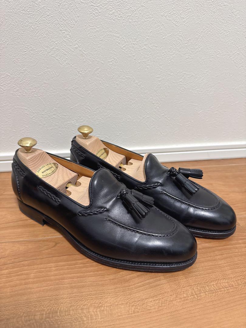 美品エドワードグリーン メンズ ローファー BELGRAVIA ベルグレイヴィア