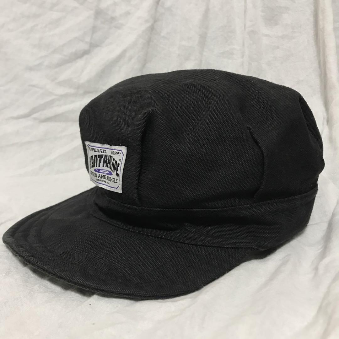 A BATHING APE ア ベイシング エイプ ワークキャップ ロゴ　裏原