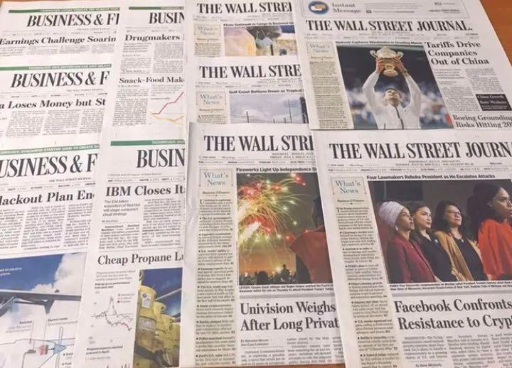 英字新聞 the wall street journal 10部