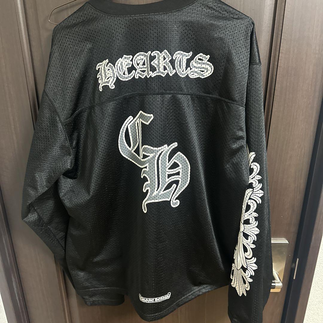 Chrome Hearts ブラック ロンT メッシュ生地