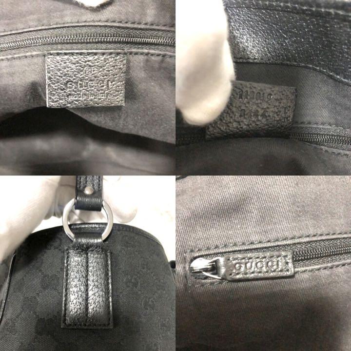 HOT限定SALE 極美品❤️GUCCIグッチ GGキャンバス トートバッグ ハンドバッグ ブラック NSriO-m70673124186 人気SALE限定SALE