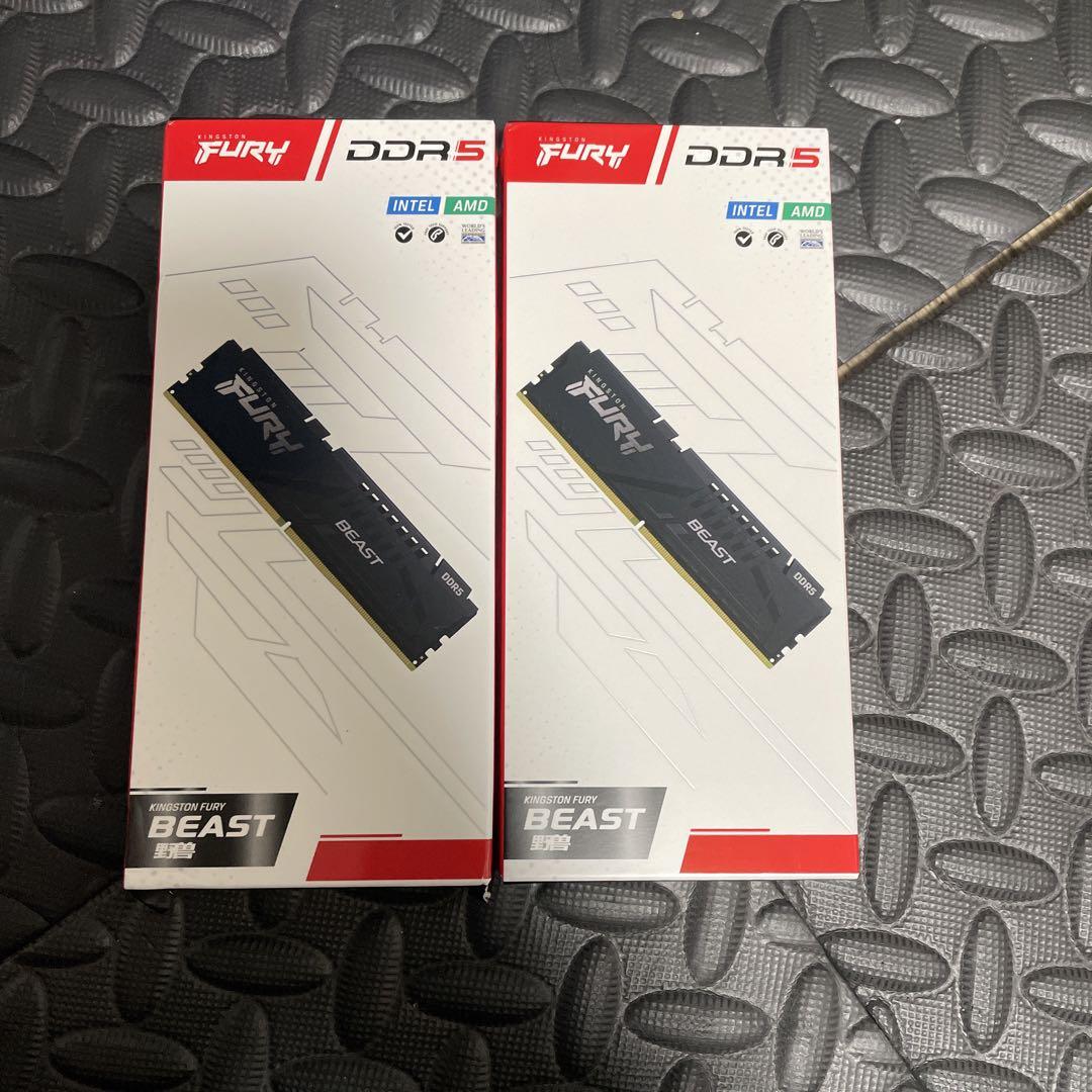 新品未使用 FURY Beast DDR5 32GBx2枚 6000MHz