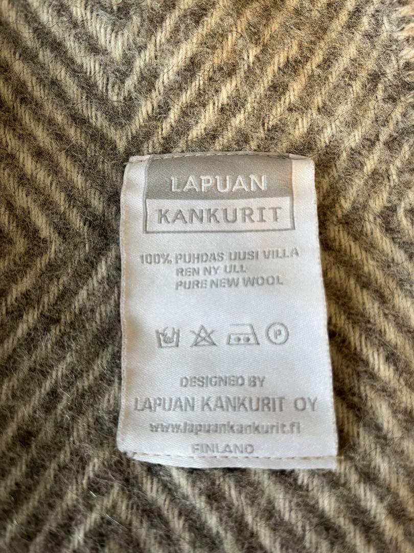 LAPUAN KANKURIT ショールウィズポケット　Mariaグレー