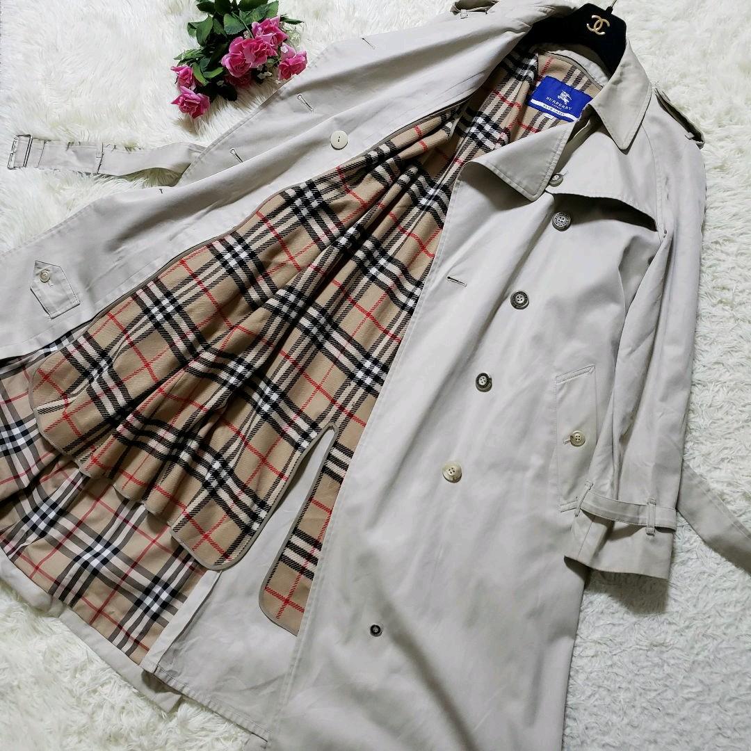 バーバリー トレンチコート ライナー付き ノバチェック L相当 ライト