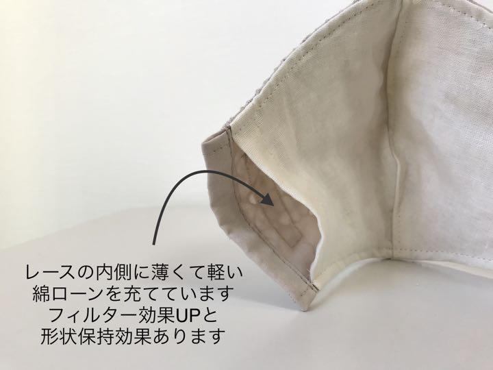 マーガレット刺繍綿レース生地