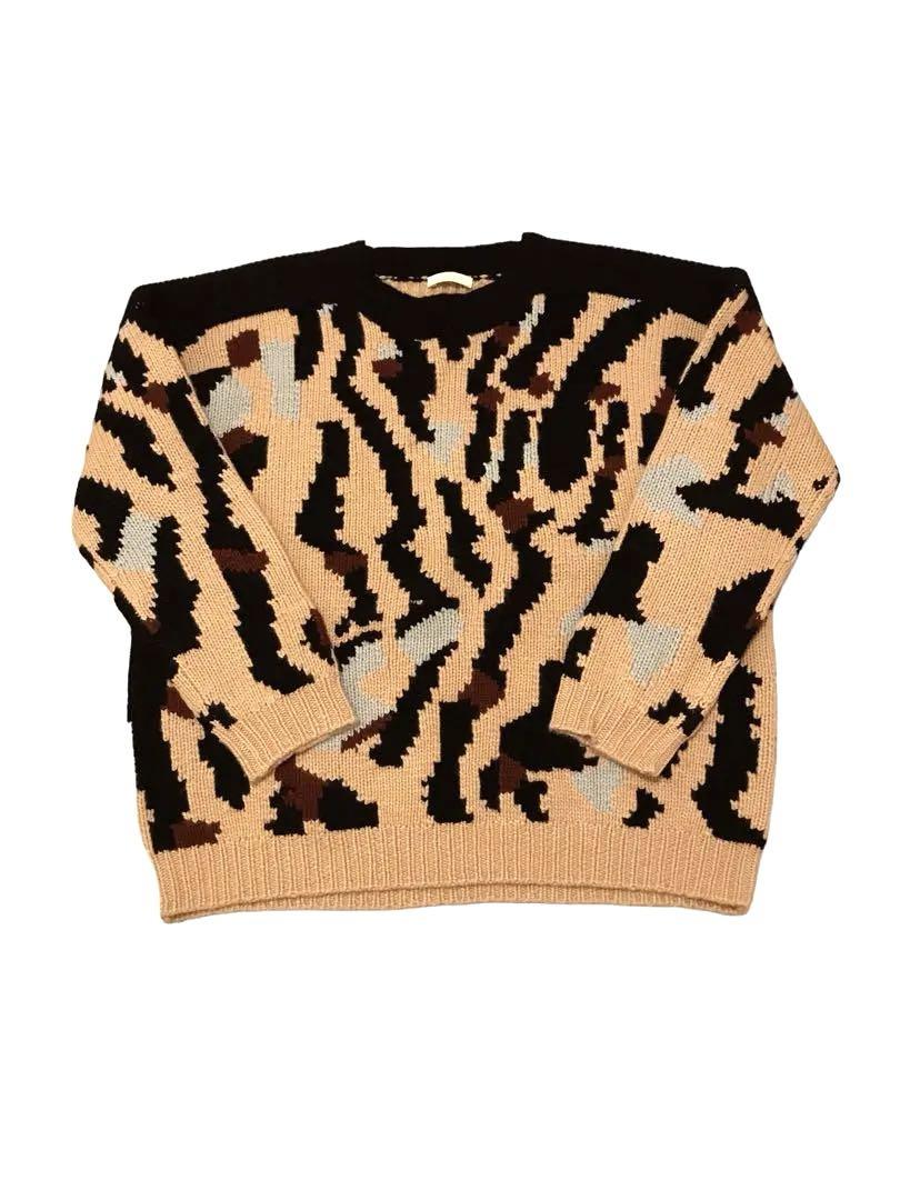 美品 Chloe クロエ レオパード柄 ニット XS